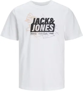 Jack&Jones Herren T-Shirt JCOMAP Regular Fit 12252376 White XL