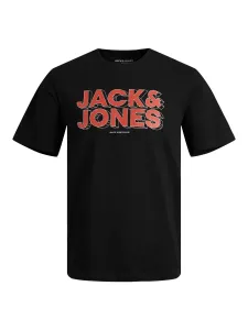 Jack&Jones Herren T-Shirt JCOSPACE Standard Fit 12243940 black S