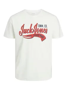 Jack&Jones Herren T-Shirt JJELOGO Standard Fit 12233594 Cloud Dancer XL