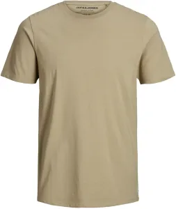 Jack&Jones Herren T-Shirt JJEORGANIC Slim Fit 12156101 Crockery L