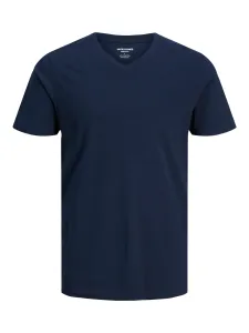 Jack&Jones Herren T-Shirt JJEORGANIC Standard Fit 12156102 Navy Blazer L