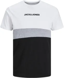 Jack&Jones Herren T-Shirt JJEREID Standard Fit 12233961 White XXL