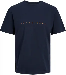 Jack&Jones Herren T-Shirt JJESTAR Relaxed Fit 12234746 Dark Navy XL