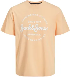 Jack&Jones Herren T-Shirt JJFOREST Standard Fit 12247972 Apricot Ice L