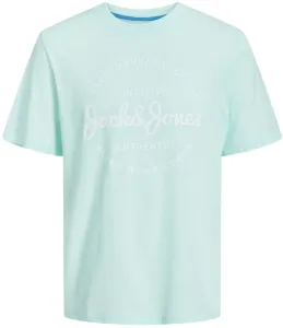 Jack&Jones Herren T-Shirt JJFOREST Standard Fit 12247972 Soothing Sea L
