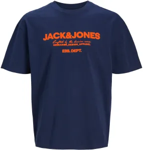 Jack&Jones Herren T-Shirt JJGALE Relaxed Fit 12247782 Sky Captain XL