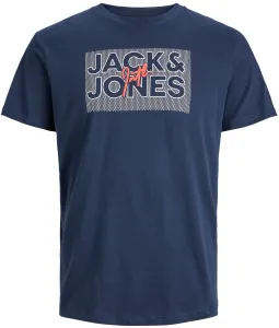 Jack&Jones Herren T-Shirt JJMARIUS Regular Fit 12235210 Navy Blazer L