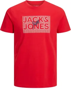 Jack&Jones Herren T-Shirt JJMARIUS Regular Fit 12235210 True Red M