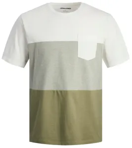 Jack&Jones Herren T-Shirt JJSHANE Standard Fit 12247775 Oil Green L