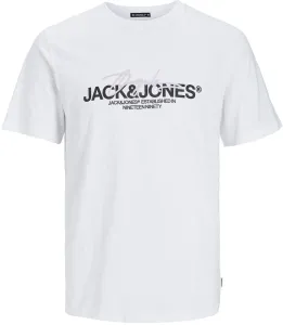 Jack&Jones Herren T-Shirt JORARUBA Standard Fit 12255452 Bright White M
