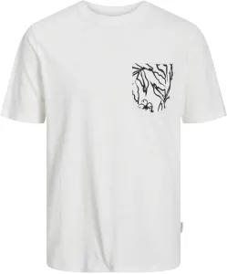 Jack&Jones Herren T-Shirt JORLAFAYETTE Standard Fit 12250435 Cloud Dancer S
