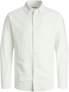 Jack&Jones Herrenhemd JJELINEN Slim Fit 12248579 White L