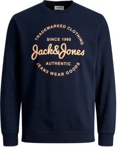 Jack&Jones Herrensweatshirt JJFOREST Standard Fit 12248002 Navy Blazer L