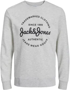 Jack&Jones Herrensweatshirt JJFOREST Standard Fit 12248002 White Melange L