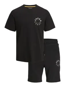 Jack&Jones PACK - T-Shirt und Shorts JJWARRIOR Regular Fit 12251407 Black S
