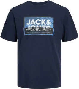 Jack&Jones T-Shirt für Herren JCOLOGAN Standard Fit 12253442 Navy Blazer M