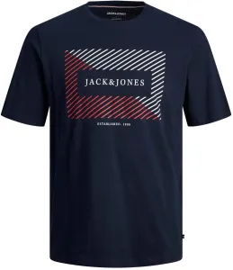Jack&Jones T-Shirt für Herren JJCYRUS Standard Fit 12247810 Navy Blazer L