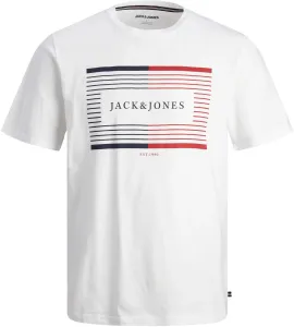 Jack&Jones T-Shirt für Herren JJCYRUS Standard Fit 12247810 White L