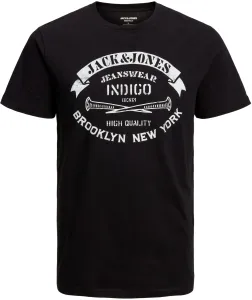 Jack&Jones T-Shirt für Herren JJEJEANS Standard Fit 12232972 Black M