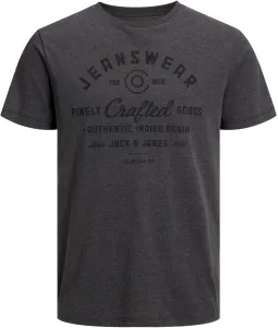 Jack&Jones T-Shirt für Herren JJEJEANS Standard Fit 12232972 Dark Grey Melange M