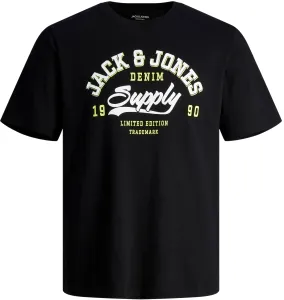 Jack&Jones T-Shirt für Herren JJELOGO Standard Fit 12246690 Black M