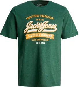 Jack&Jones T-Shirt für Herren JJELOGO Standard Fit 12246690 Dark Green M