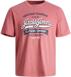 Jack&Jones T-Shirt für Herren JJELOGO Standard Fit 12246690 Mesa Rose S