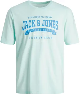 Jack&Jones T-Shirt für Herren JJELOGO Standard Fit 12246690 Soothing Sea L