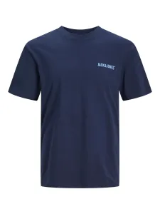 Jack&Jones T-Shirt für Herren JJGROW Relaxed Fit 12248615 Navy Blazer S