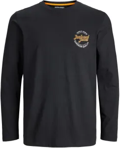 Jack&Jones PLUS Herren T-Shirt JJMIKK Regular Fit 12245501 Black 5XL