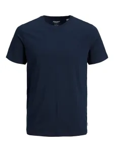 Jack&Jones PLUS JJEORGANIC Regular Fit Herren T-Shirt 12158482 Navy Blazer 3XL