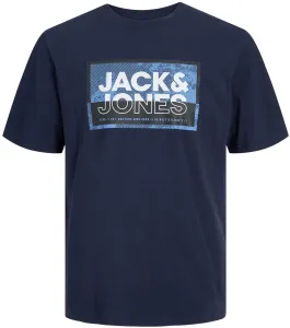 Jack&Jones PLUS T-Shirt für Herren JCOLOGAN Standard Fit 12257335 Navy Blazer 3XL