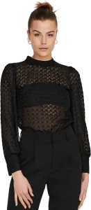 Jacqueline de Yong Damen Bluse JDYAVERY Regular Fit 15268408 Black XL