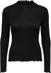 Jacqueline de Yong Damen T-Shirt JDYFRANSISKA Stretch Fit 15228065 Black XS
