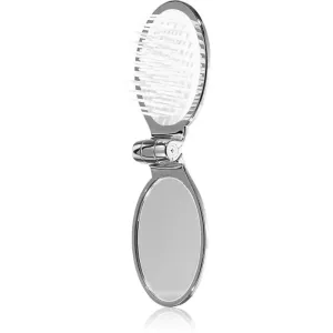 Janeke Chromium Line Folding Hair-Brush with Mirror Haarkamm mit Spiegel 9,5 x 5,5 x 3,5 cm