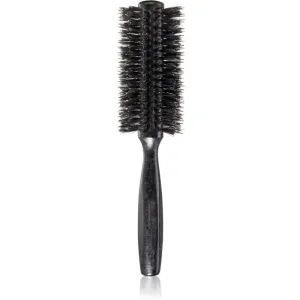 Janeke Black Line Tumbled Wood Hairbrush Ø 55mm Runde Haarbürste mit Nylon- und Eberborsten