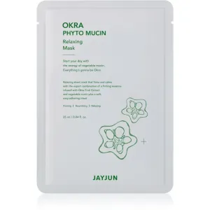Jayjun Okra Phyto Mucin Zellschicht-Maske mit beruhigender Wirkung 25 ml