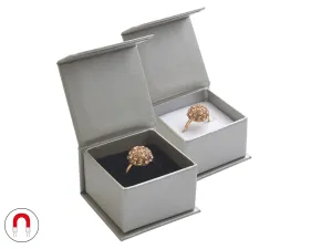 JK Box Graue Geschenkbox für Ring oder Ohrringe VG-3/AG