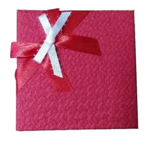 JK Box Rotes Geschenkbox mit Schleife GS-5/A7
