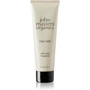 John Masters Organics Rose & Apricot Hair Milk Haarmilch ohne Ausspülen für trockene Haarspitzen 118 ml