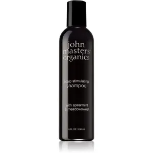 John Masters Organics Spearmint & Meadowsweet Scalp Stimulating Shampoo Stärkungsshampoo gegen Schuppen für normales bis fettiges Haar 236 ml