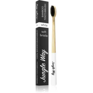 Jungle Way Bamboo Toothbrush Soft Bristle Bambus-Zahnbürste White 1 St