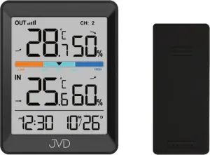 JVD Digitaluhr mit Thermometer und Hygrometer T3340.1