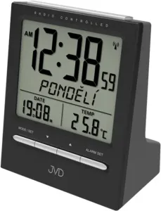 JVD Funkgesteuerter digitaler Wecker mit Thermometer RB9299.2