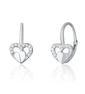 JVD RomanticRomantische silberne Ohrringe mit Zirkonen SVLE1508XH2BI00