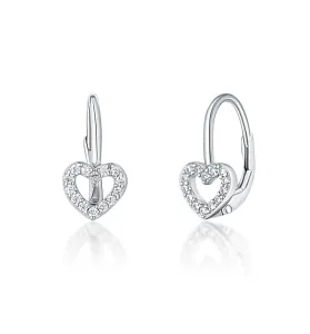 JVD Romantische Ohrringe mit Zirkonen Herzen SVLE1129XH2BI00