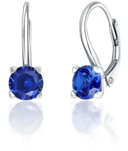 JVD Silber Ohrringe mit blauen Zirkonen SVLE0503XF3M108