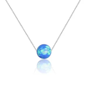 JVD Silberkette mit blauem Opal SVLN0166XF6O300