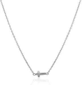 JVD Silberne Halskette mit Kreuz SVLN0450XH20045