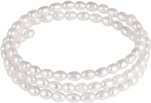 JwL Luxury Pearls Armband aus echten weißen Perlen JL0569